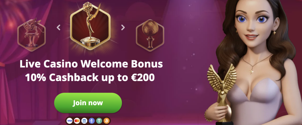 Infinity Casino Homepage