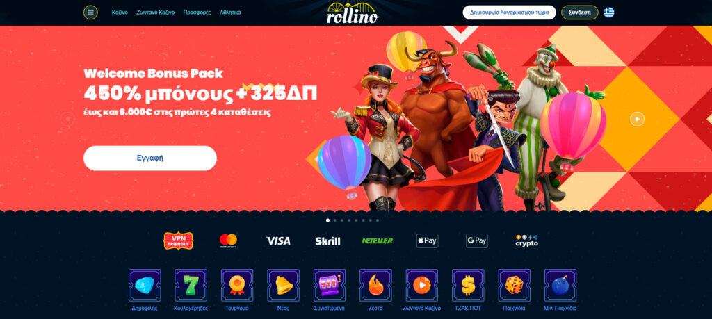 rollino-casino-homepage