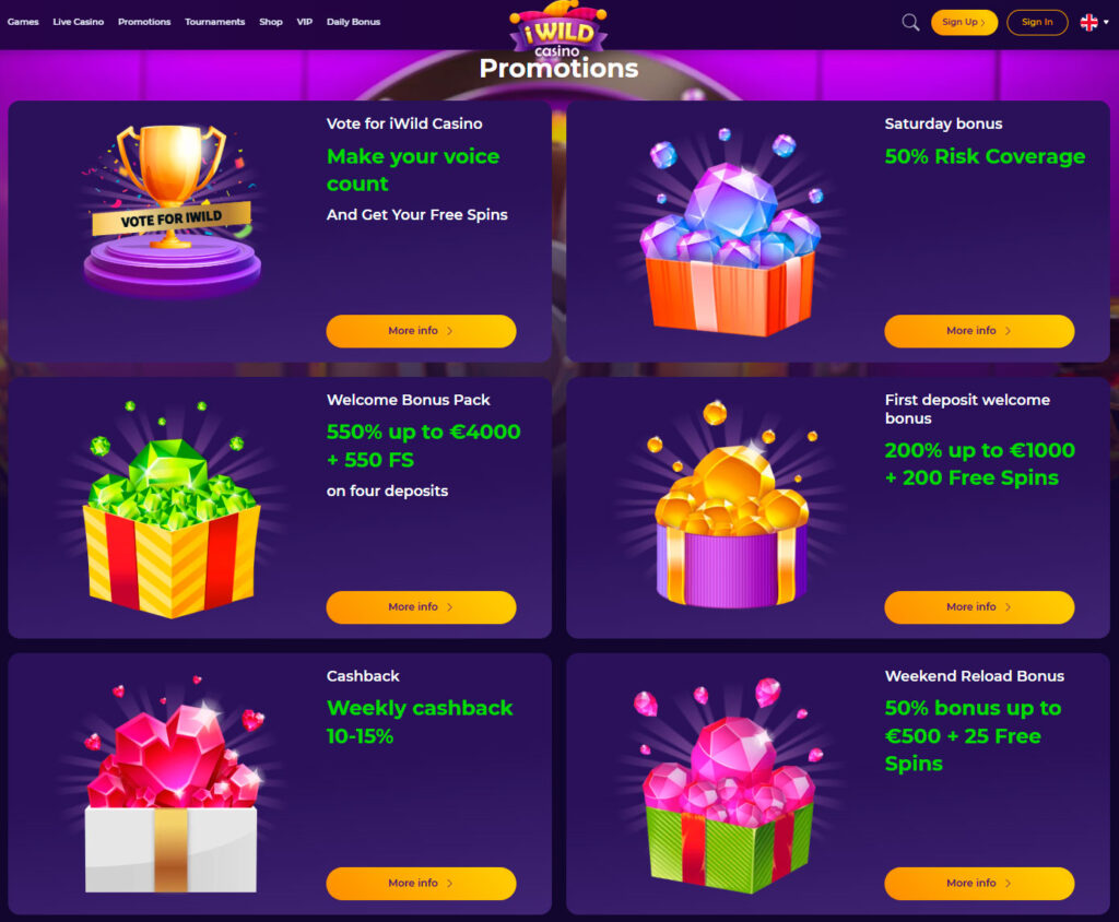 IWild-Casino-Bonuses-And-Promotions