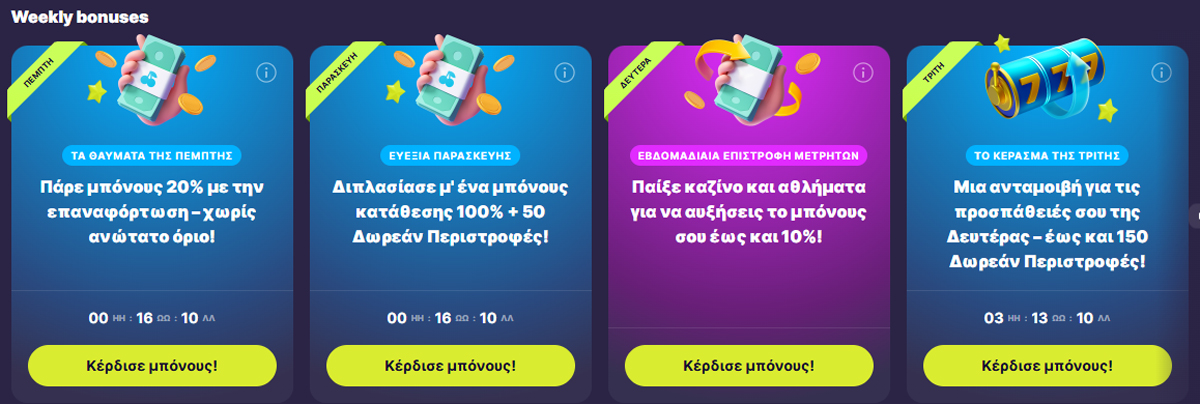 Προσφορές του Casinoin