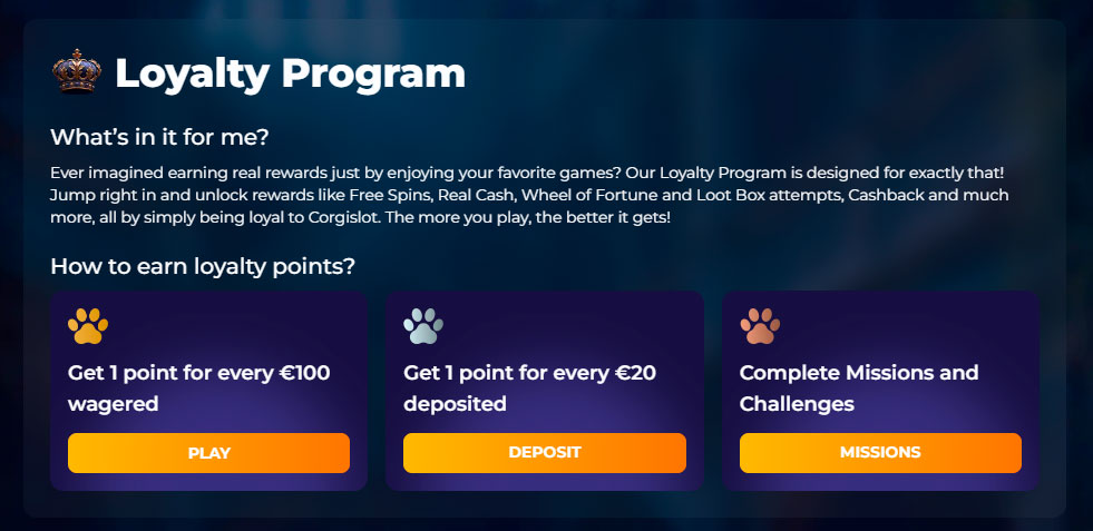 Corgislot casino vip