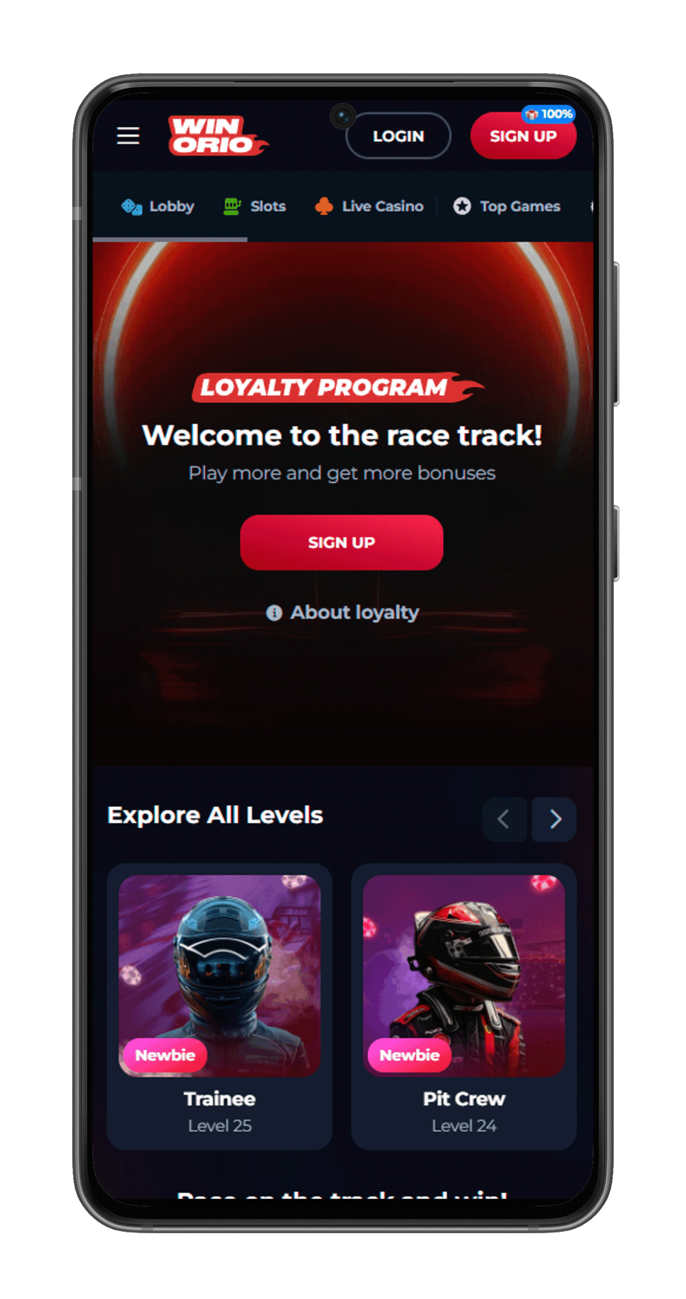 winorio casino mobile app