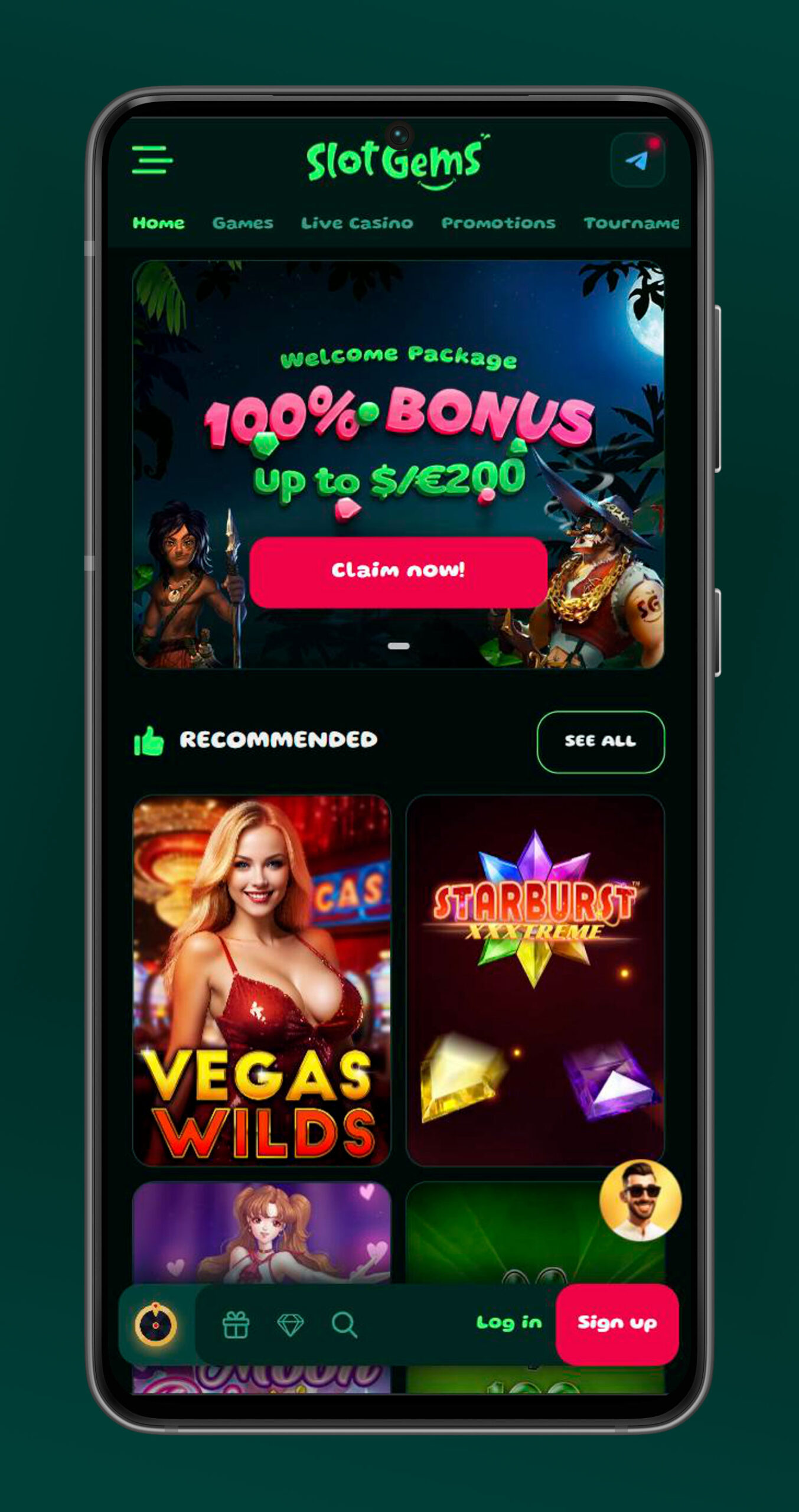 εφαρμογή για κινητά καζίνο slotgems